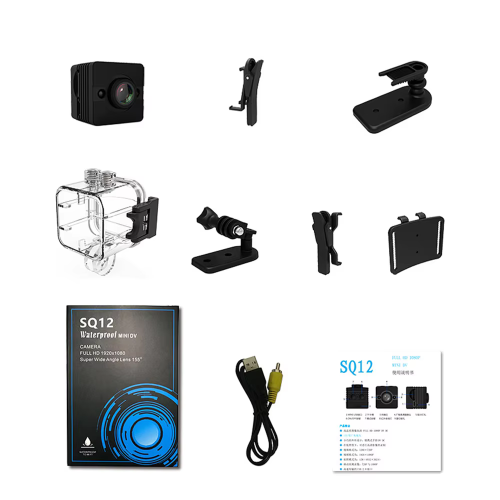 SQ12 HD 1080P Mini Camera Night Vision - Image 4